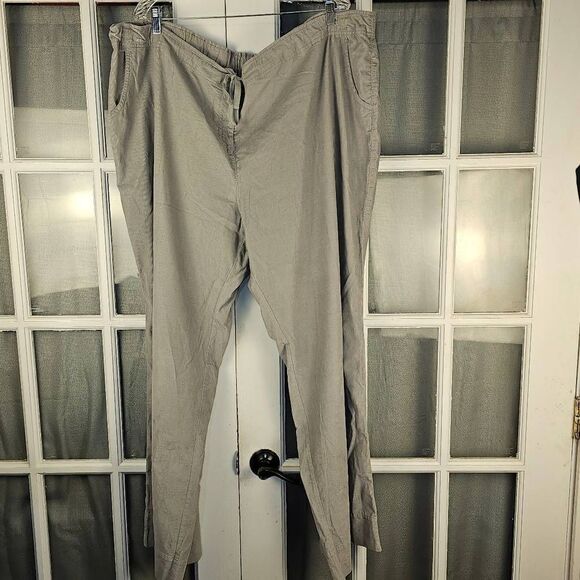 NWT J Jill Womens Pearl Gray Corduroy Wide‎ Leg Pants 4X - Picture 1 of 4